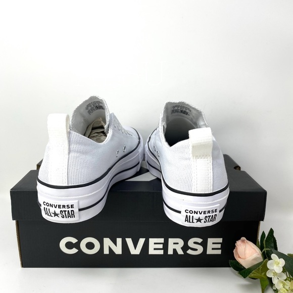 Converse Ctas Lift Slip White Lurex Women Platform - Picture 6 of 8
